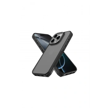 İphone 16 Pro Max Kılıf Elegant Kapak - Siyah