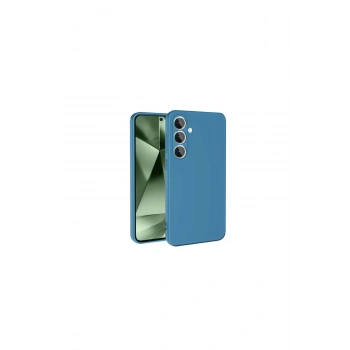 Samsung Galaxy S24 Fe Kılıf Nano İçi Kadife Silikon - Mavi