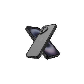 İphone 16 Kılıf Elegant Kapak - Siyah