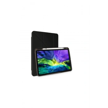 İpad Pro 11 (2021) Kılıf Kalemlikli Hugo Tablet Kılıfı - Siyah
