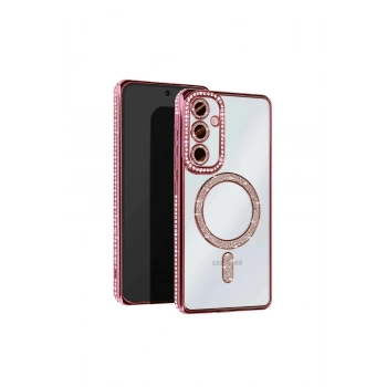 Samsung Galaxy A26 Joke Simli Magneticsafe Kılıf - Pembe