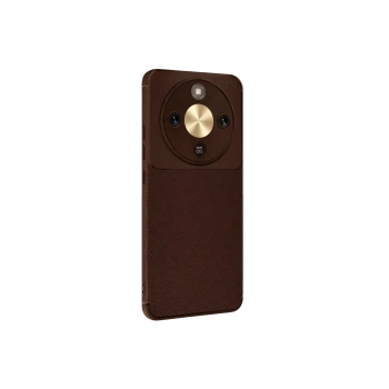 Huawei Honor Magic 8 Lite Auto Focus Karbon Kapak - Kahverengi