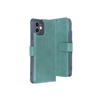 İphone 11 Kılıf Trend S Plus Kapaklı Kılıf - Yeşil