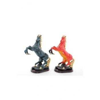 Polyester Şahlanmış At Figürü Alk1622