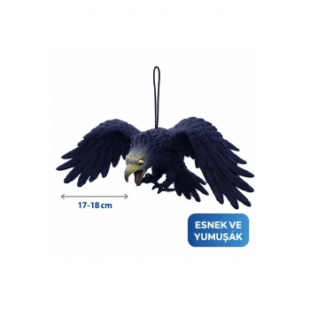 Asılabilir Lateks Kartal Dekor Süsü Siyah 17-18 Cm