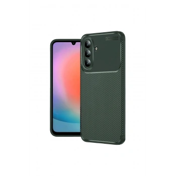 Samsung Galaxy S26 Plus Auto Focus Karbon Kapak - Koyu Yeşil