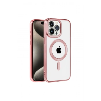 İphone 14 Pro Kılıf Kronos Magsafe Kapak - Rose Gold