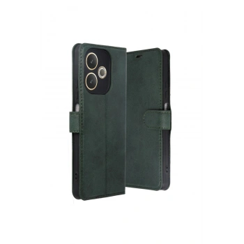 Oppo A5 Pro 4g Trend S Plus Kapaklı Kılıf - Yeşil