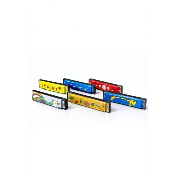 Desenli Metal Mızıka Alk4388