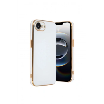 İphone 16e Kılıf Volet Silikon - Beyaz