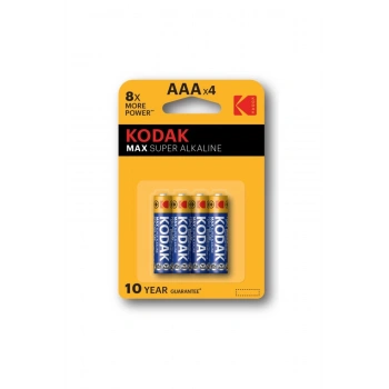 Kodak 4 Adet Max Super Alkalin İnce Pil