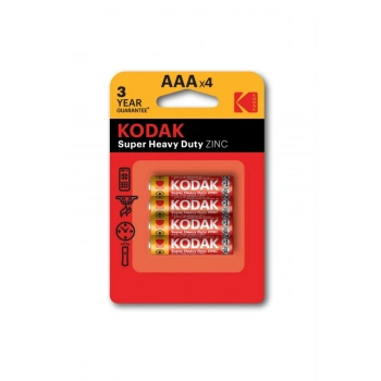 Kodak 4 Adet Çinko Karbon Blister İnce Pil