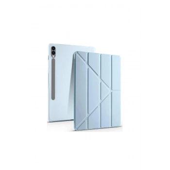 Samsung Galaxy X510 Tab S9 Fe 11 Kılıf Kalemlikli Mars Tablet Kılıfı - Mavi