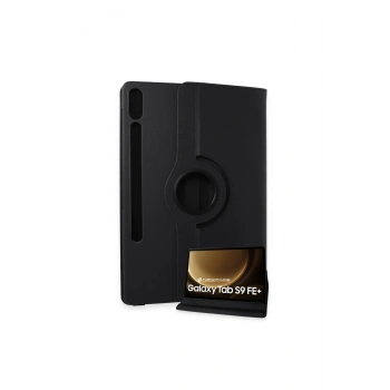 Samsung Galaxy X610 Tab S9 Fe Plus 12.4 Kılıf 360 Tablet Deri Kılıf - Siyah