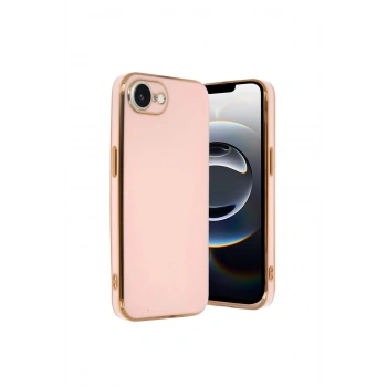 İphone 16e Kılıf Volet Silikon - Pembe