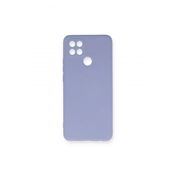 Oppo A15 Kılıf Nano İçi Kadife Silikon - Lila