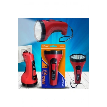 Yage Ka-2506 10w 2 Mod Aydınlatmalı Projektör Şarjlı Kambur Fener