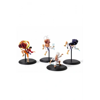 Anime One Piece Luffy Figürü 4lü Set Alk5275