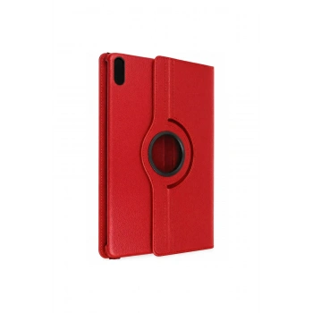 Huawei Matepad 11 10.9 360 Tablet Deri Kılıf - Kırmızı