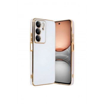 Realme C75 4g Kılıf Volet Silikon - Beyaz