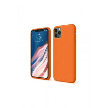 İphone 11 Pro Kılıf First Silikon - Turuncu