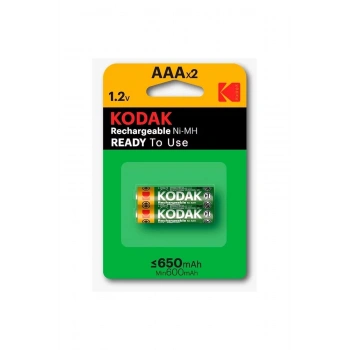 Kodak 2 Adet 650 Mah Ni-mh Şarjlı İnce Pil