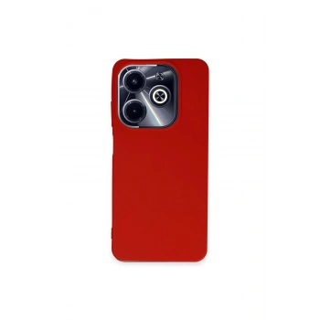 İnfinix Hot 40i Kılıf First Silikon - Kırmızı