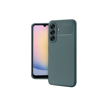 Samsung Galaxy A17 5g Auto Focus Karbon Kapak - Koyu Yeşil