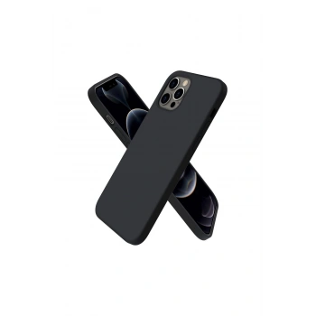 İphone 12 Pro Kılıf First Silikon - Siyah