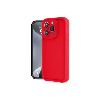 İphone 16 Pro Max Kılıf Viera Silikon - Kırmızı