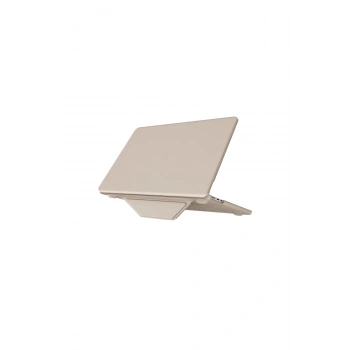 Macbook Pro 14 2021 Macbook Deri Kapak - Gold