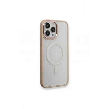 İphone 13 Pro Kılıf Room Magneticsafe Silikon - Pudra