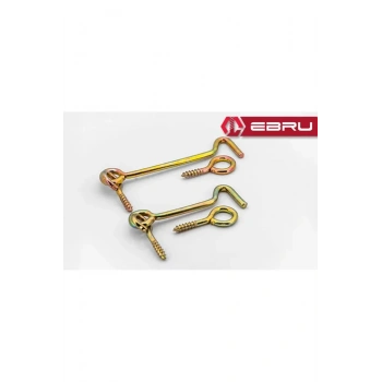 , Kapı Pencere Halkalı Çengel, Kanca Kilit 60 - 10 Adet