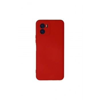 Vivo Y15s Kılıf Nano İçi Kadife Silikon - Kırmızı