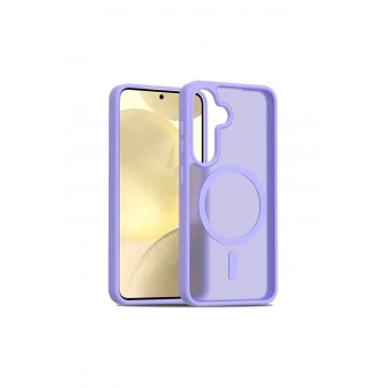 Joko Samsung Galaxy S25 Jota Magsafe Kapak - Lila