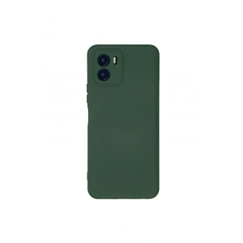 Vivo Y15s Kılıf Nano İçi Kadife Silikon - Koyu Yeşil