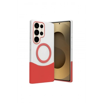 Joko Samsung Galaxy S24 Ultra Velar Magsafe Kapak - Kırmızı