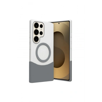 Joko Samsung Galaxy S25 Ultra Velar Magsafe Kapak - Natural Grey