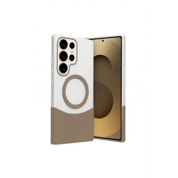Joko Samsung Galaxy S24 Ultra Velar Magsafe Kapak - Çöl Titanyum