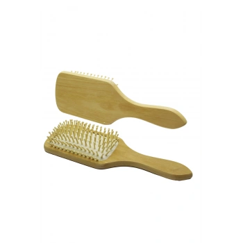 AHŞAP BAMBU GENİŞ SAÇ FIRÇASI - TARAK (5324)