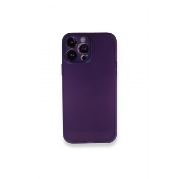 İphone 14 Pro Max Kılıf Pp Ultra İnce Kapak - Mor