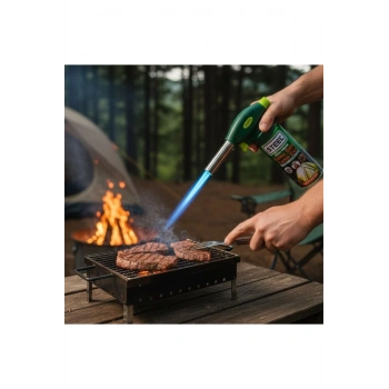 Outdoor Kamp, Piknik ve Tamir İşleri İçin Kamp Gazı Seti – Taşınabilir Pürmüz Alev Tabancası ve Yüks