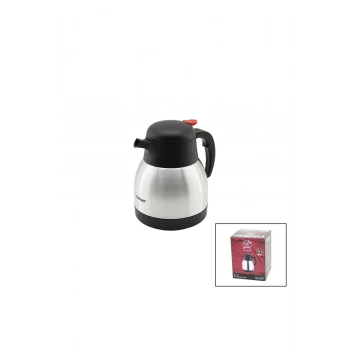 1LT 304 ÇELİK TERMOS INOX SERİSİ 12 SAAT SICAK - 24 SAAT SOĞUK ÇİFT CONTALI KAPAK CKR-2035 (5324)