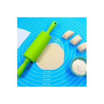 40*50 cm Silikon Ölçekli Kullanımı Kolay Hamur Açma Matı Ekmek Mantı Makarna Hamuru Yoğurma Matı (53