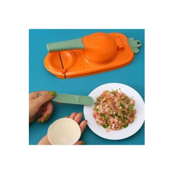 Havuç Tasarımlı Şık Pratik Börek Mantı Hamuru Presleme Börek Yapma Kalıbı (5324)