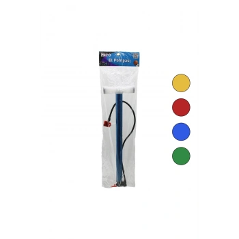 TERS BASMALI METAL GÖVDE PLASTİK KOL İRAN EL POMPASI 55CM TOP - BİSİKLET - MOTOR AYAKLIK APARATLI (5