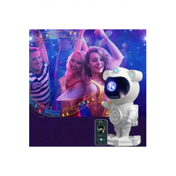 Akıllı Astronot Projeksiyon Gece Aydınlatma & Bluetooth Hoparlör (5324)