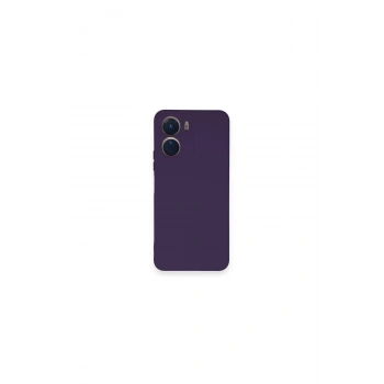 Vivo Y16 Kılıf Nano İçi Kadife Silikon - Mor