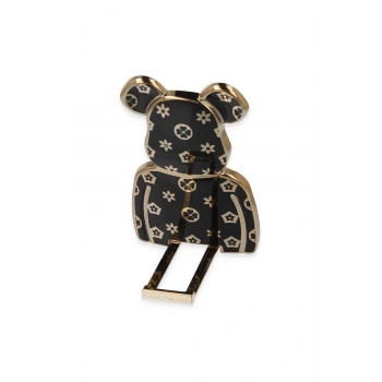 Astro Stand Ayıcık Desenli - Siyah