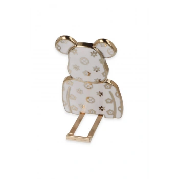 Astro Stand Ayıcık Desenli - Beyaz